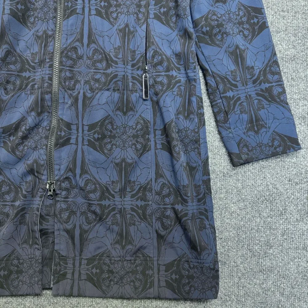 Lululemon Apres Softshell Trench Jacket Rain Coat Geometric Pattern Sz 8 Rare